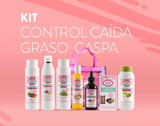 Kit 7 Pasos Crecimiento & Control Caída Graso-Caspa Del Cabello