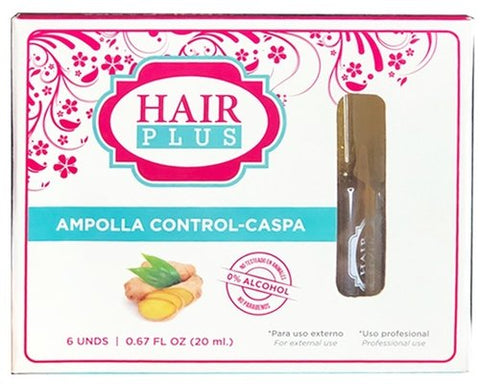 Ampolla Hair Plus Control-Caspa 6 Unidades - Hair Plus 